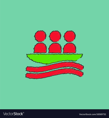 Rafting kayaking team design in hatching style vector image Rafting kayaking team design in hatching style vector image
