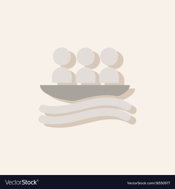 Rafting kayaking team design in sticker style vector image Rafting kayaking team design in sticker style vector image