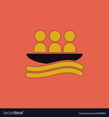 Rafting kayaking team design vector image Rafting kayaking team design vector image