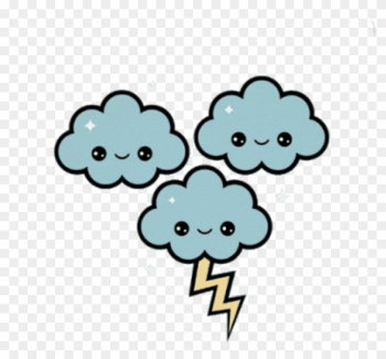 Rain Clouds Rayo Nubes Lluvia Cute Kawaii Sweet Dulce - Cute Kawaii Clouds Transparent Rain Clouds Rayo Nubes Lluvia Cute Kawaii Sweet Dulce - Cute Kawaii Clouds Transparent