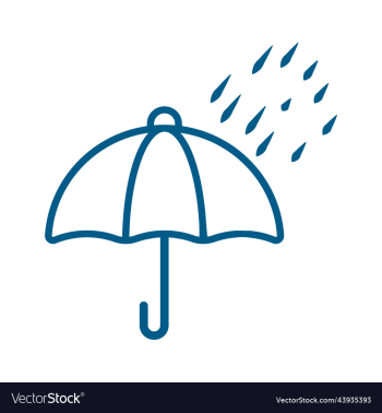 rain with umbrella outline silhouette rain with umbrella outline silhouette