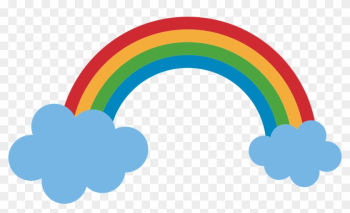 Rainbow Clouds Color Nature Png Image - Arco Iris Desenho Png