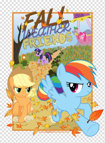 Rainbow Dash Fall Weather Friends YouTube , autumn poster transparent background PNG clipart