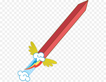Rainbow Dash My Little Pony Collectible Card Game Sword - Sword 