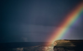 rainbow on plateau photo rainbow on plateau photo