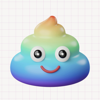 Rainbow poop, 3D rendering design | Free Photo - rawpixel Rainbow poop, 3D rendering design | Free Photo - rawpixel