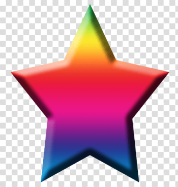 Rainbow Star transparent background