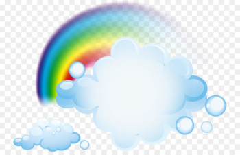 Rainbow Sticky Wall Cloud ForgetMeNot Sky - Rainbow 