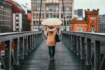 Rainy Walk On Bridge Rainy Walk On Bridge