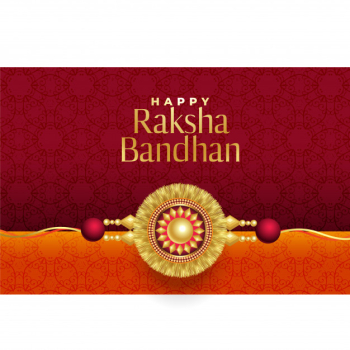 Raksha bandhan golden rakhi beautiful background Free Vector Raksha bandhan golden rakhi beautiful background Free Vector