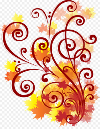 Raksha Bandhan Idea Illustration - Autumn flowers swirling vector illustration 