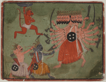 Rama, Hanuman, and Lakshmana Fighting | Free Photo - rawpixel Rama, Hanuman, and Lakshmana Fighting | Free Photo - rawpixel