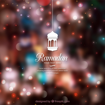 Ramadan background with blurred effect Ramadan background with blurred effect