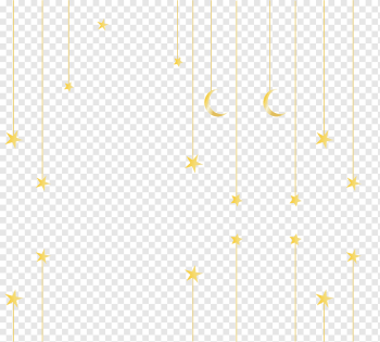 Ramadan Moon Islam Mosque Eid al-Fitr, Golden Eid al-Fitr, stars and moon attached to string illustration, blue, angle, white png