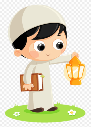 Ramdan Fanoos Lantern Muslim Boy - Ramadan Kareem Clipart