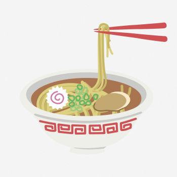 Ramen noodle bowl clipart illustration. | Free Photo - rawpixel Ramen noodle bowl clipart illustration. | Free Photo - rawpixel