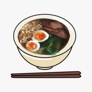 Ramen noodle clipart, Japanese food | Free Vector - rawpixel Ramen noodle clipart, Japanese food | Free Vector - rawpixel