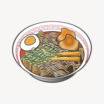Ramen noodle clipart, Japanese food | Free Vector - rawpixel Ramen noodle clipart, Japanese food | Free Vector - rawpixel