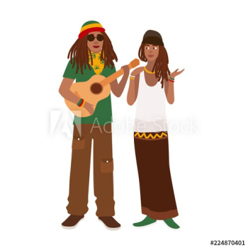 Rastafari couple Rastafari couple