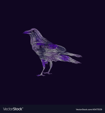 raven bird artwork style design raven bird artwork style design