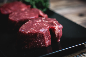 Raw beef steaks Raw beef steaks