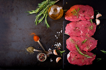 Raw beef steaks with spices and rosemary. flat lay.top view Free Photo Raw beef steaks with spices and rosemary. flat lay.top view Free Photo