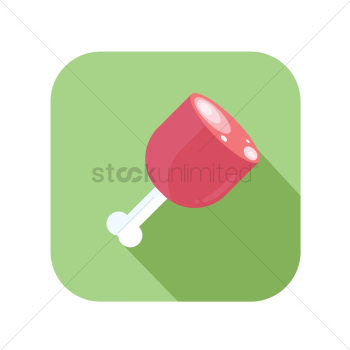 Raw meat on bone