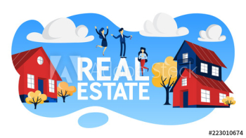 Real estate concept illustration Real estate concept illustration