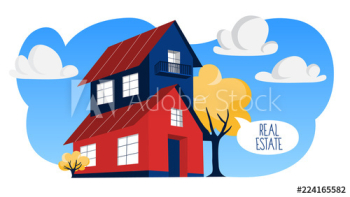 Real estate concept illustration Real estate concept illustration