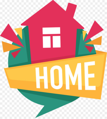 Real Estate House Logo - Red cartoon house sign Real Estate House Logo - Red cartoon house sign
