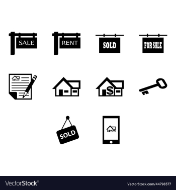real estate icon set real estate icon set