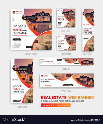 real estate social media and web banner real estate social media and web banner