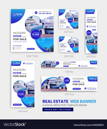real estate social media and web banner real estate social media and web banner