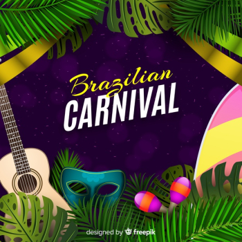 Realistic brazilian carnival background Realistic brazilian carnival background