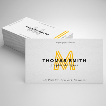 Realistic business card mockup