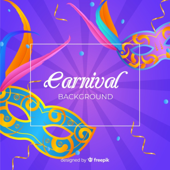 Realistic carnival background Realistic carnival background