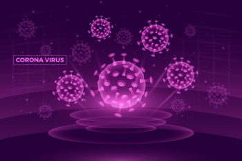 Realistic coronavirus background Free Vector Realistic coronavirus background Free Vector