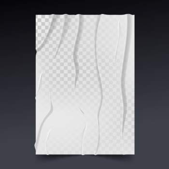 Realistic crumpled poster badly glued effect Free Vector Realistic crumpled poster badly glued effect Free Vector