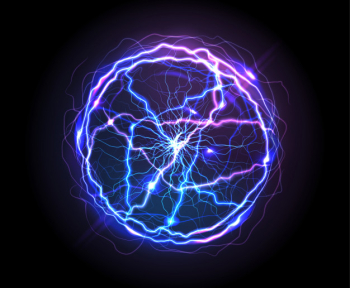 Realistic electric ball or abstract plasma sphere Free Vector Realistic electric ball or abstract plasma sphere Free Vector