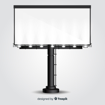 Realistic empty billboard Free Vector Realistic empty billboard Free Vector