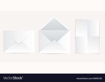 realistic envelope dl blank stationery mockup