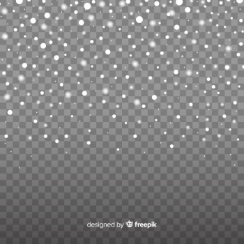 Realistic falling snowflakes in transparent background Realistic falling snowflakes in transparent background