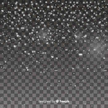 Realistic falling snowflakes in transparent background Realistic falling snowflakes in transparent background