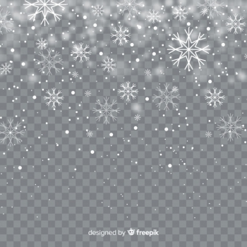 Realistic falling snowflakes in transparent background Free Vector Realistic falling snowflakes in transparent background Free Vector