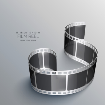 Realistic film strip background Realistic film strip background