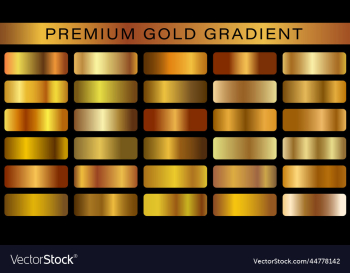 realistic golden metallic palettes gold gradient