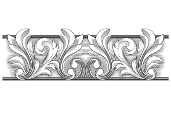 Realistic hand-drawn ornamental border Free Vector Realistic hand-drawn ornamental border Free Vector