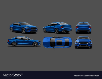 realistic isolated car sedan realistic isolated car sedan