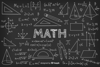 Realistic math chalkboard background Free Vector Realistic math chalkboard background Free Vector