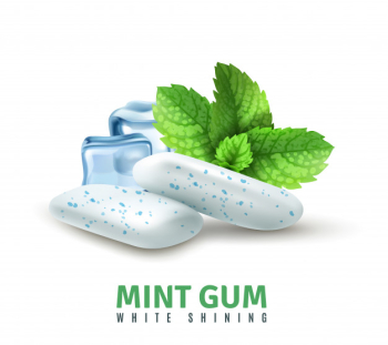 Realistic mint gum Free Vector Realistic mint gum Free Vector